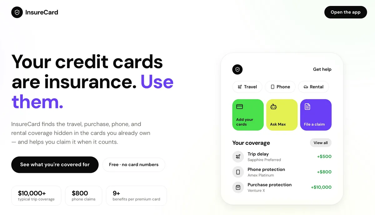 InsureCard screenshot
